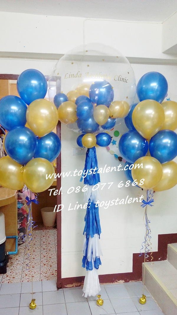 Set#88 เซ็ทช่อลูกโป่ง PVC balloons 36"+กลม10นิ้ว (10ใบ2ช่อ) รวมทั้งหมด 3 ช่อ (ชุดใหญ่)