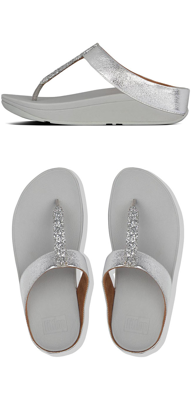 Fitflop Fino Glitzy Silver ของแท้ นำเข้าจาก USA และ UK