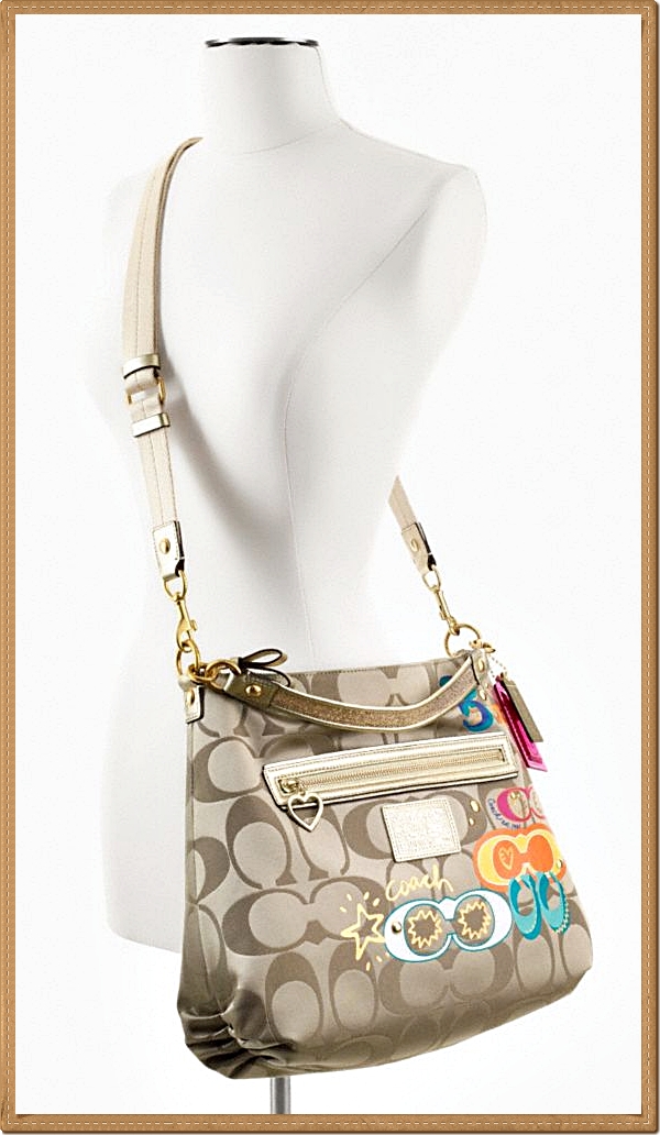 Coach Daisy Pop C Applique Hobo 20962