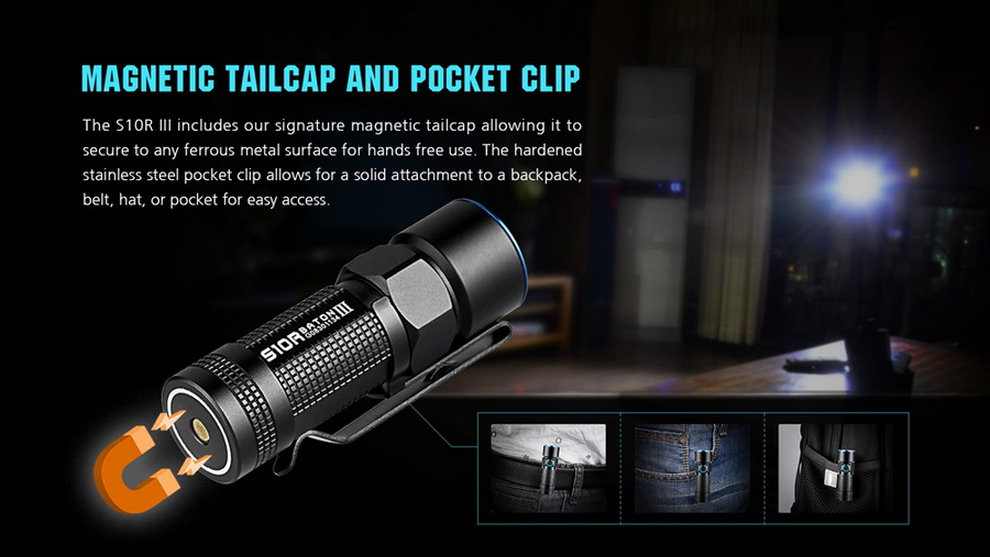 ไฟฉายแรงสูงขนาดเล็ก Olight S10R III