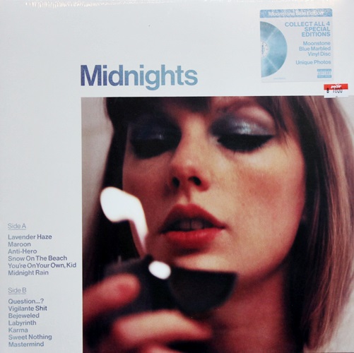 Taylor Swift - Midnights (Blue Vinyl) 1Lp New