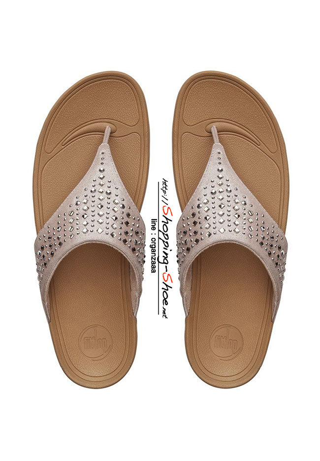 Fitflop Novy Shimmer Suede Nude ของแท้ นำเข้าจาก USA และ UK