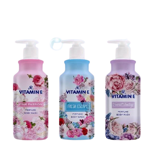 ครีมอาบน้ำ น้ำหอม AR อารอน (400 กรัม) NEW AR VITAMIN E PERFUME BODY WASH