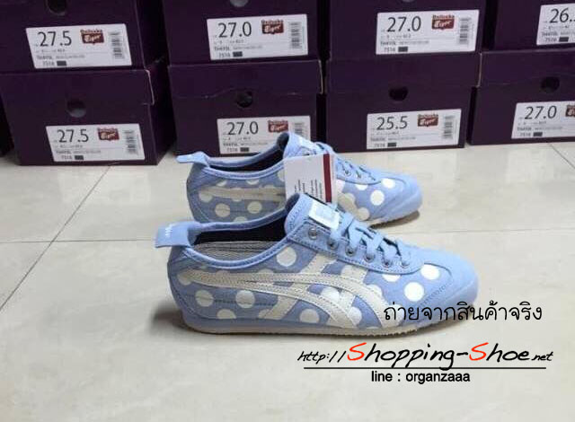 Onitsuka Tiger Mexico 66 - Polka Dot Blue Chambray / Off White ของแท้ มีกล่อง ป้ายครบ