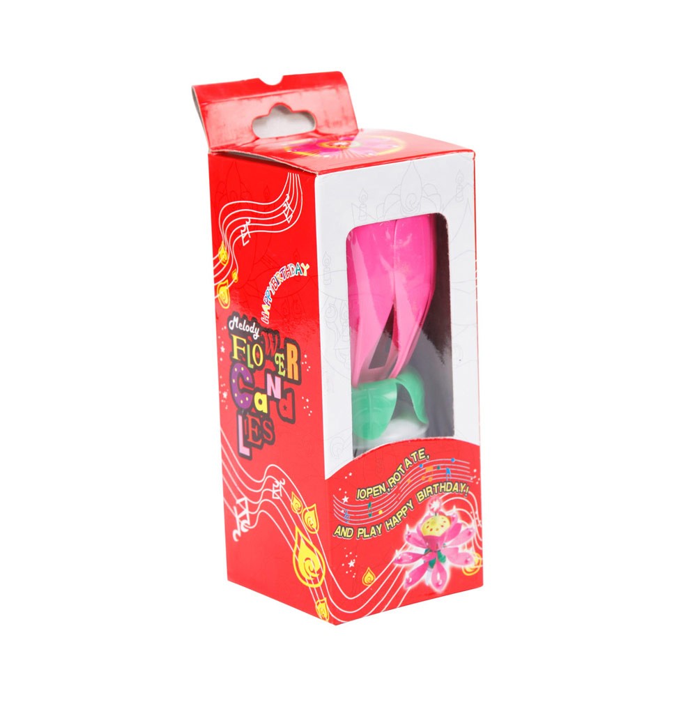New! เทียนวันเกิดดอกไม้ มีเสียงเพลง-Music HBD Candle/ Item No. TL-N009