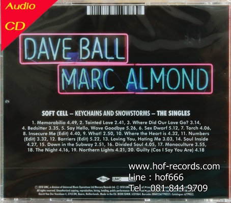 Soft Cell - Keychains And Snowstorms The Singles 1Cd N.