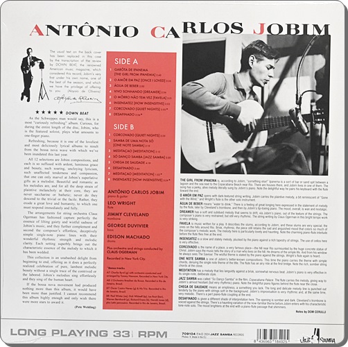 Antonio Carlos Jobim - The Girl From Ipanema 1Lp New