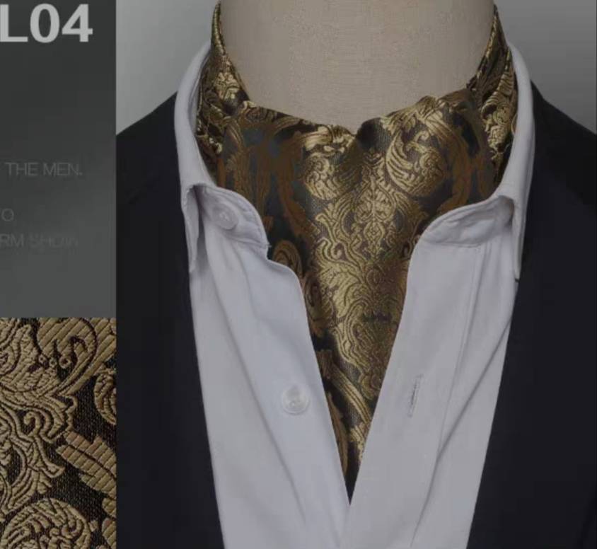 ผ้าผูกคอ ผ้าพันคอ ไทผูกคอ ไหมซาติน เล่นลาย คละแบบ สี ระบุรหัส