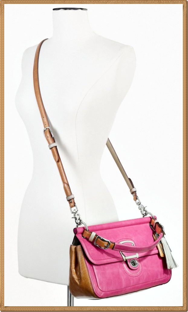 Coach Leather Colorblock City Willis 19035 - ฺBlue