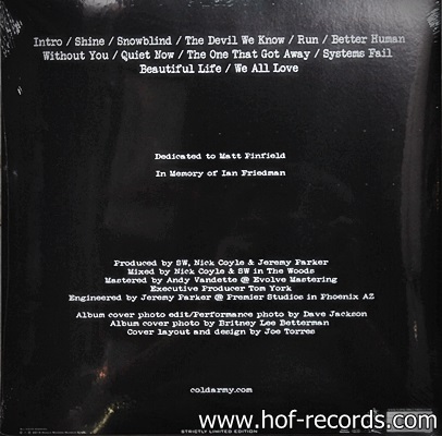 Cold - The Things We Can't Stop 1Lp N.