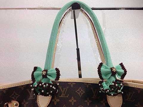 ไหมถักหุ้มหูกระเป๋า LV neverfull