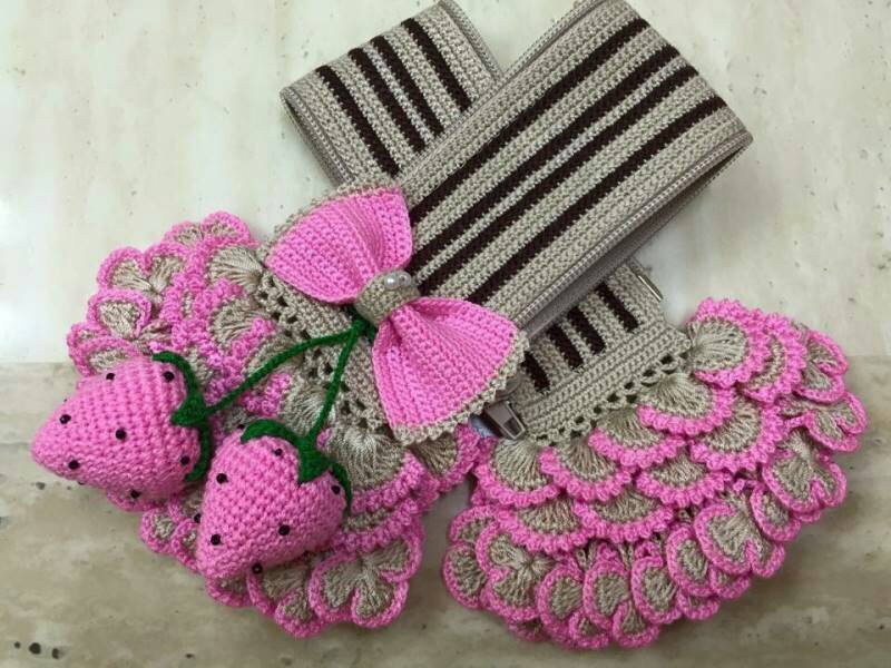 ไหมหุ้มหูกระเป๋า คอลเลคชั่น สีชมพู