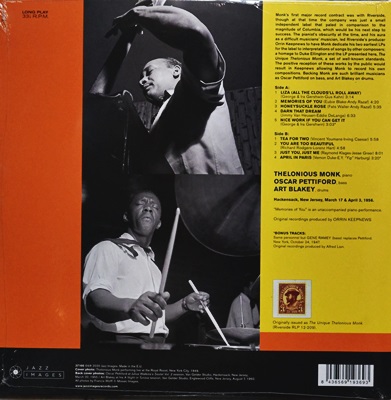 The Lonious Monk - The Unique 1Lp N.