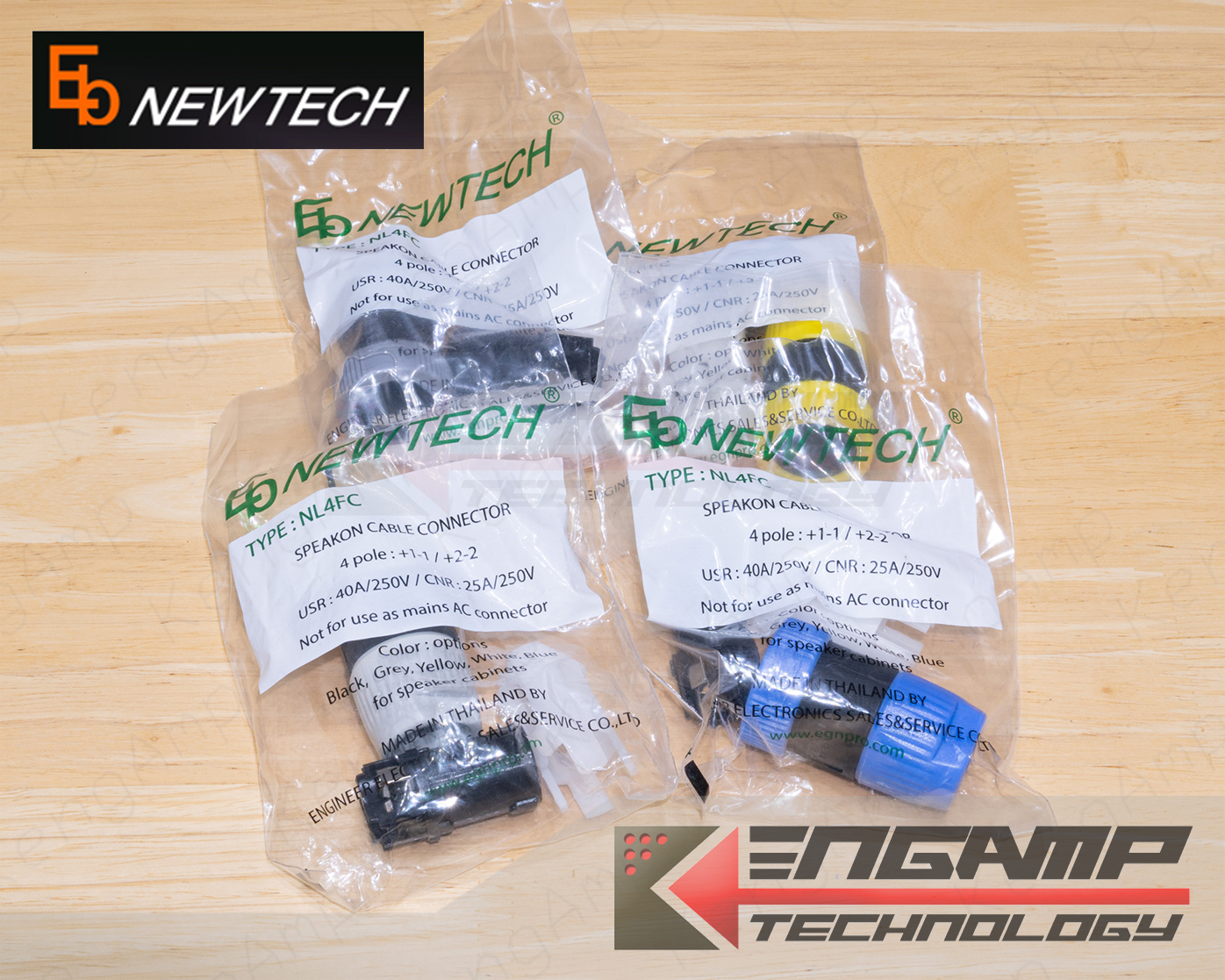 (มีตัวเลือก) SOB-1G EbNewtech ปลั๊กสปีกคอน 4P สำหรับเข้าสาย