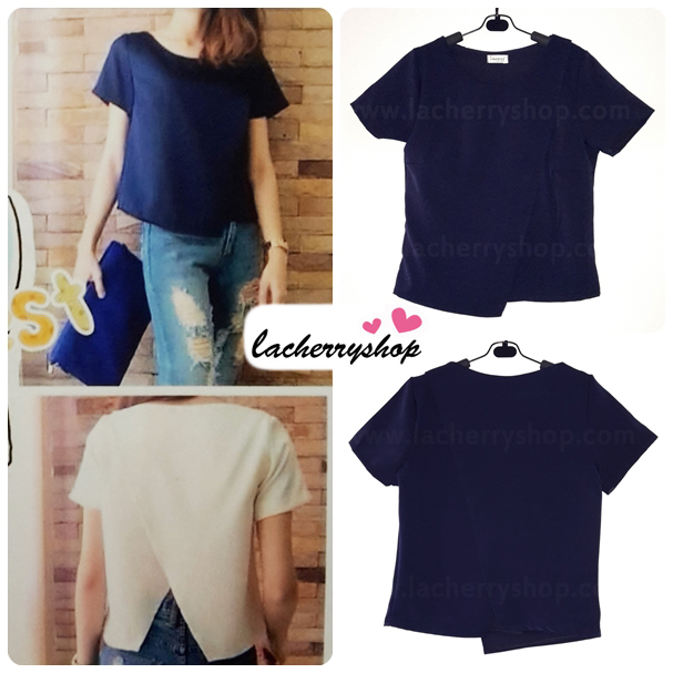 เสื้อแฟชั่น ผ้าฮานาโกะ สีดำ แบบสวยเก๋ แบบยอดนิยม สินค้าคุณภาพ ราคาไม่แพง