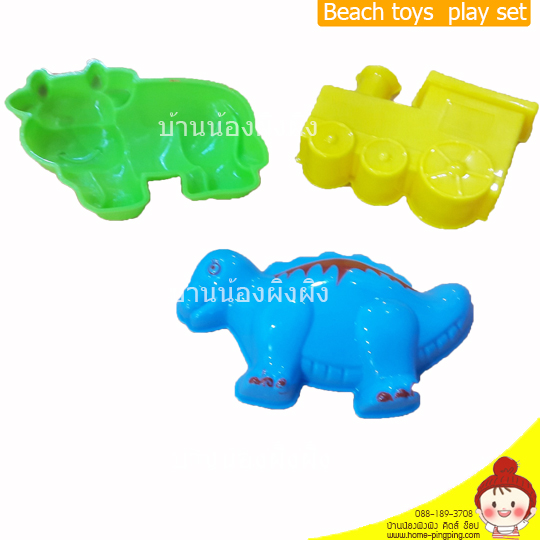 ชุดเล่นทราย ของเล่นชายหาดและอุปกรณ์ที่ครบครัน สีสันสวยงาม พร้อมแว่นไร้เลนส์สำหรับคุณหนู การเล่นทรายเป็นของเล่นปลายเปิด ต่อยอดจินตนาการและความคิดสร้างสรรค์ เด็กๆ จะเล่นได้ไม่รู้เบื่อ เล่นสนุกทั้งที่ชายหาด ที่บ้าน (กระบะทราย) สวนสาธารณะ และสนามเด็กเล่นที่มีทราย ฝึกสมาธิ การทำงานร่วมกัน พัฒนาการใช้นิ้วมือ เสริมสร้างเซลล์สมองและการเรียนรู้ที่ดีในอนาคต