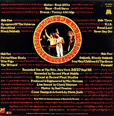 Ozzy Osbourne - Talk Of The Devil 1982 2lp