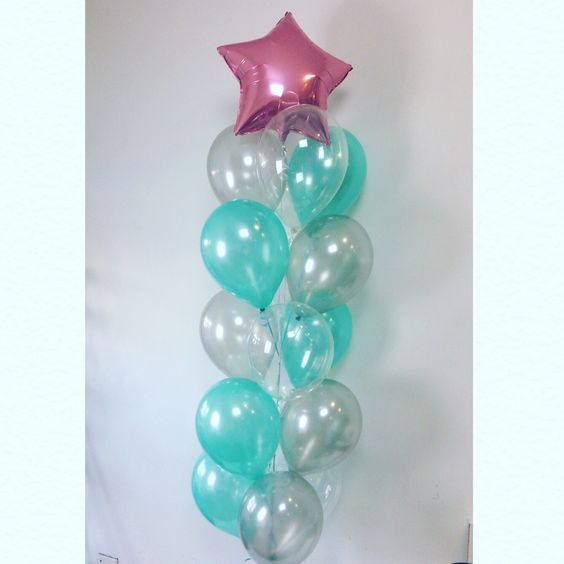 ลูกโป่งกลมเนื้อมุก สีเขียวอ่อนเทอร์ควอยซ์ ไซส์ 12 นิ้ว แพ็คละ 10 ใบ (Round Balloons Size 12" - Pearl Light Turquoise Green Color)