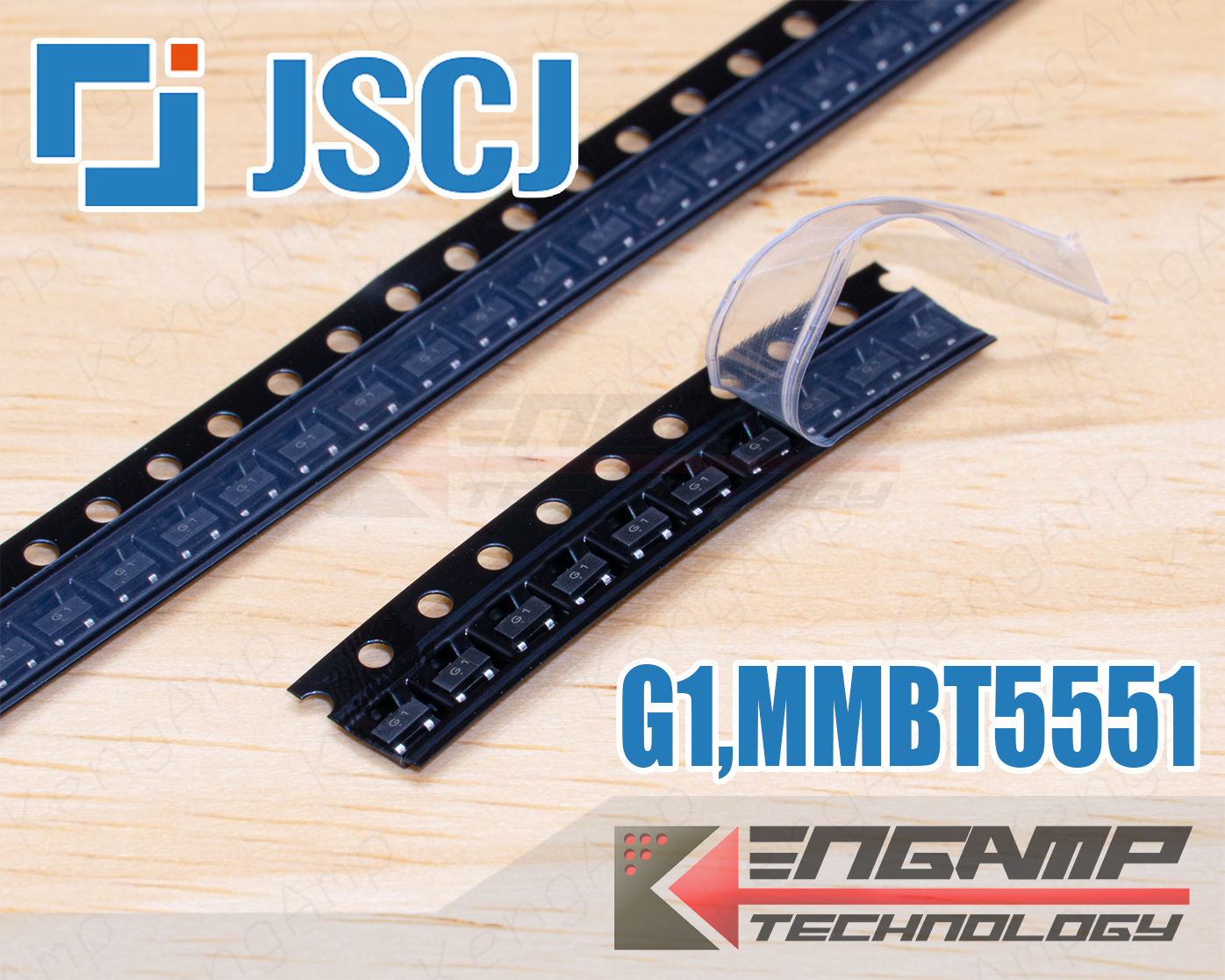 (100ตัว) [TR] G1 MMBT5551 (SOT-23) JCET TR NPN 0.6A 160V 0.3W