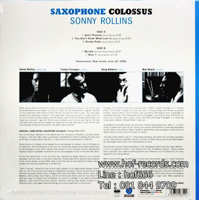 Sonny Rollins - Saxophone Colossus 1Lp N.