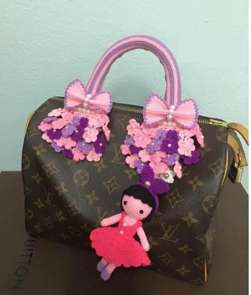 ไหมหุ้มหูกระเป๋า คอลเลคชั่น สีชมพู