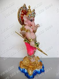 พระพิฆเนศ ทรงเต่า สูง 45 cm กว้าง 25 cm