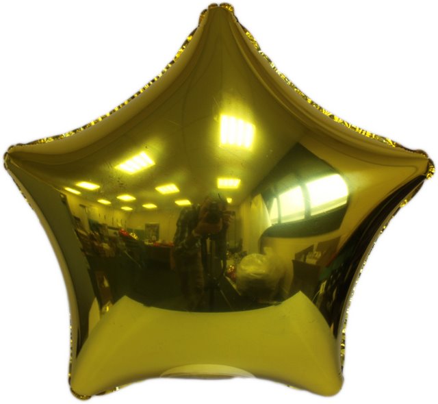 ลูกโป่งฟลอย์รูปดาว สีทอง ไซส์ 18 นิ้ว - Star Shape Balloon Gold Color / Item No.TL-G002