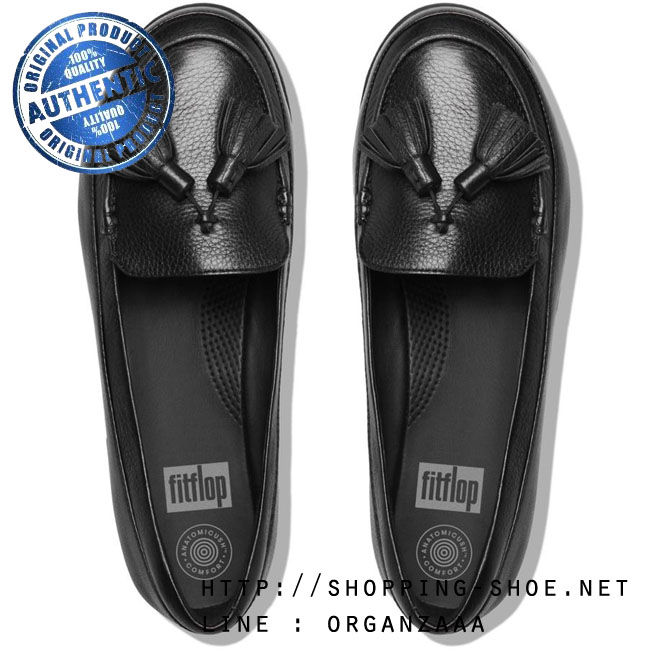 Fitflop F-Sporty Tassel Loafer Black ของแท้ นำเข้าจาก USA และ UK
