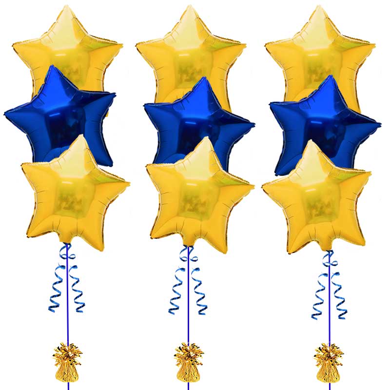 ลูกโป่งฟลอย์รูปดาว สีทอง ไซส์ 24 นิ้ว - Star Shape Balloon Gold Color Size 24 " / TL-G003