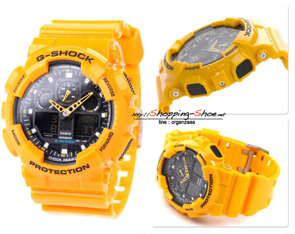 Casio G-Shock รุ่น GA-100A-9A Bumblebee ของแท้ 100% จากญี่ปุ่น