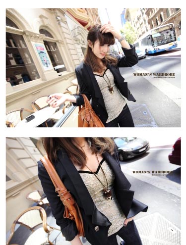 SALE//SALE (ส่งฟรี) เสื้อกล้าม ผ้าลูกไม้ สีแอพริคอต แต่งสายไขว้ด้านหลัง สุดเซ็กซี่