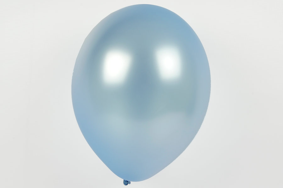 ลูกโป่งกลมเนื้อมุก สีฟ้าอ่อน ไซส์ 12 นิ้ว แพ็คละ 10 ใบ (Round Balloons Size 12" - Pearl Light Blue Color)