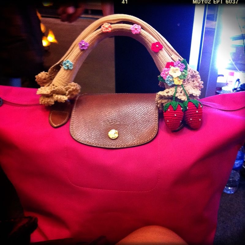 หูถัก Longchamp หูสั้น