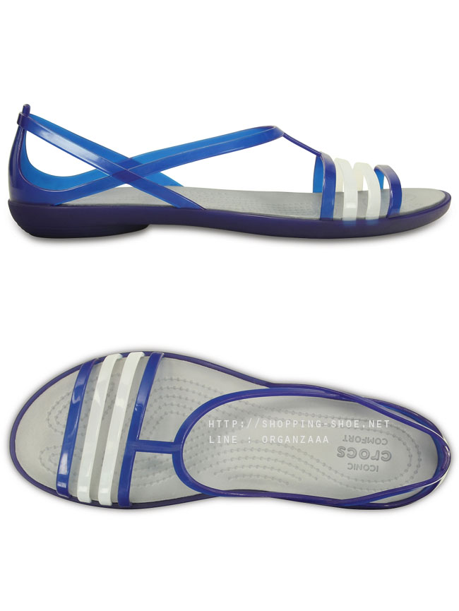 Crocs Isabella Sandal - Cerulean Blue ของแท้ Outlet ไทยและอเมริกา