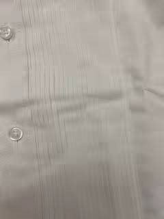 เสื้อเชิ้ตแขนยาว คอปกเล็ก จีบแบบทักซิโด้ กระดุมขาว Size No. 35 37 38 39 40 41 42 43 44 45 47 (ขาว)