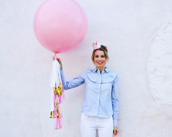 ลูกโป่งกลมจัมโบ้ไซส์ใหญ่ 36"Latex Balloon RB Pink 3FT สีชมพู/ Item No. TQ-42764 แบรนด์ Qualatex