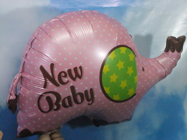 ลูกโป่งฟลอย์ทรงช้างน้อย เด็กแรกเกิด - New Baby Elephant Foil Balloon/Item No.TL-C029