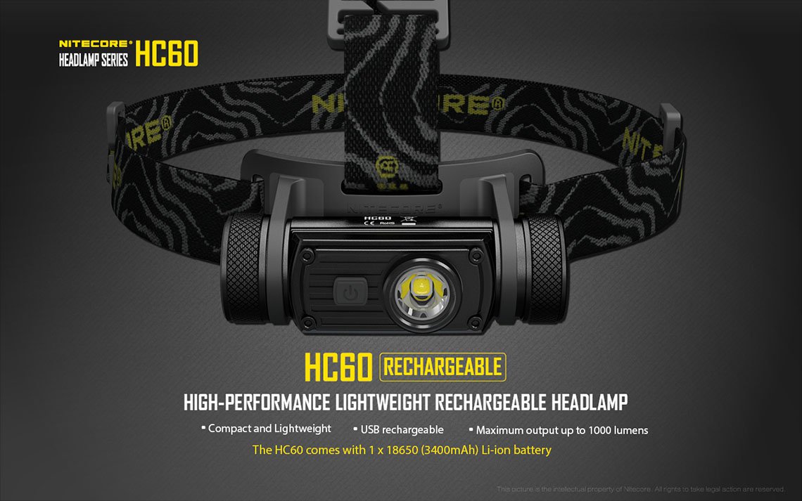 ไฟฉายคาดหัว Nitecore HC60