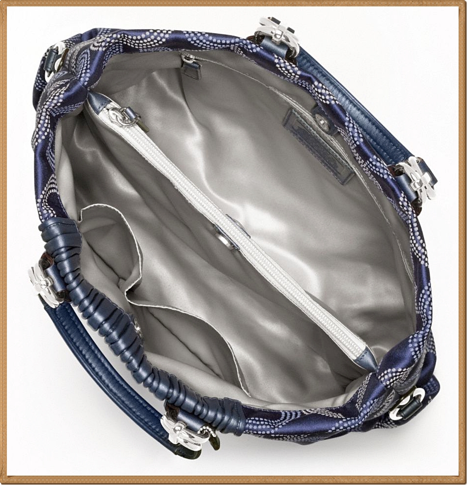 Coach Ashley Gathered Dotted Op Art Carryall 20056