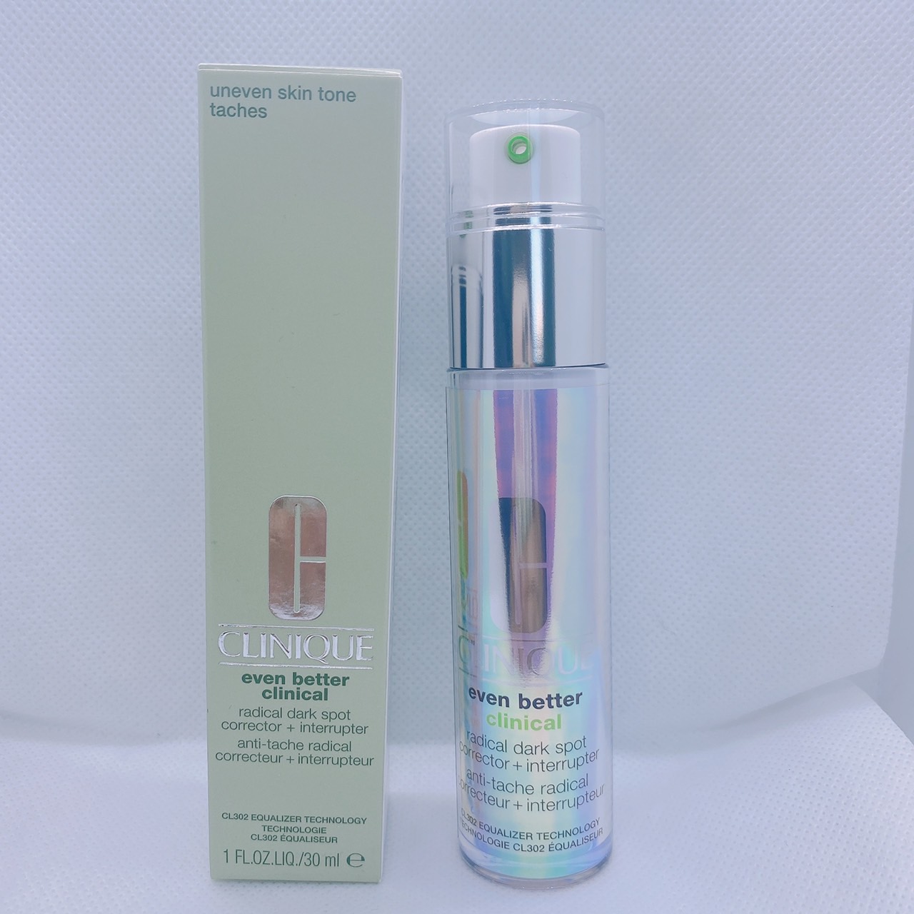 สูตรใหม่ CLINIQUE เซรั่มลดรอยสิวและจุดด่างดำ Clinique Even Better Clinical Radical Dark Spot Corrector + Interrupter 30ml