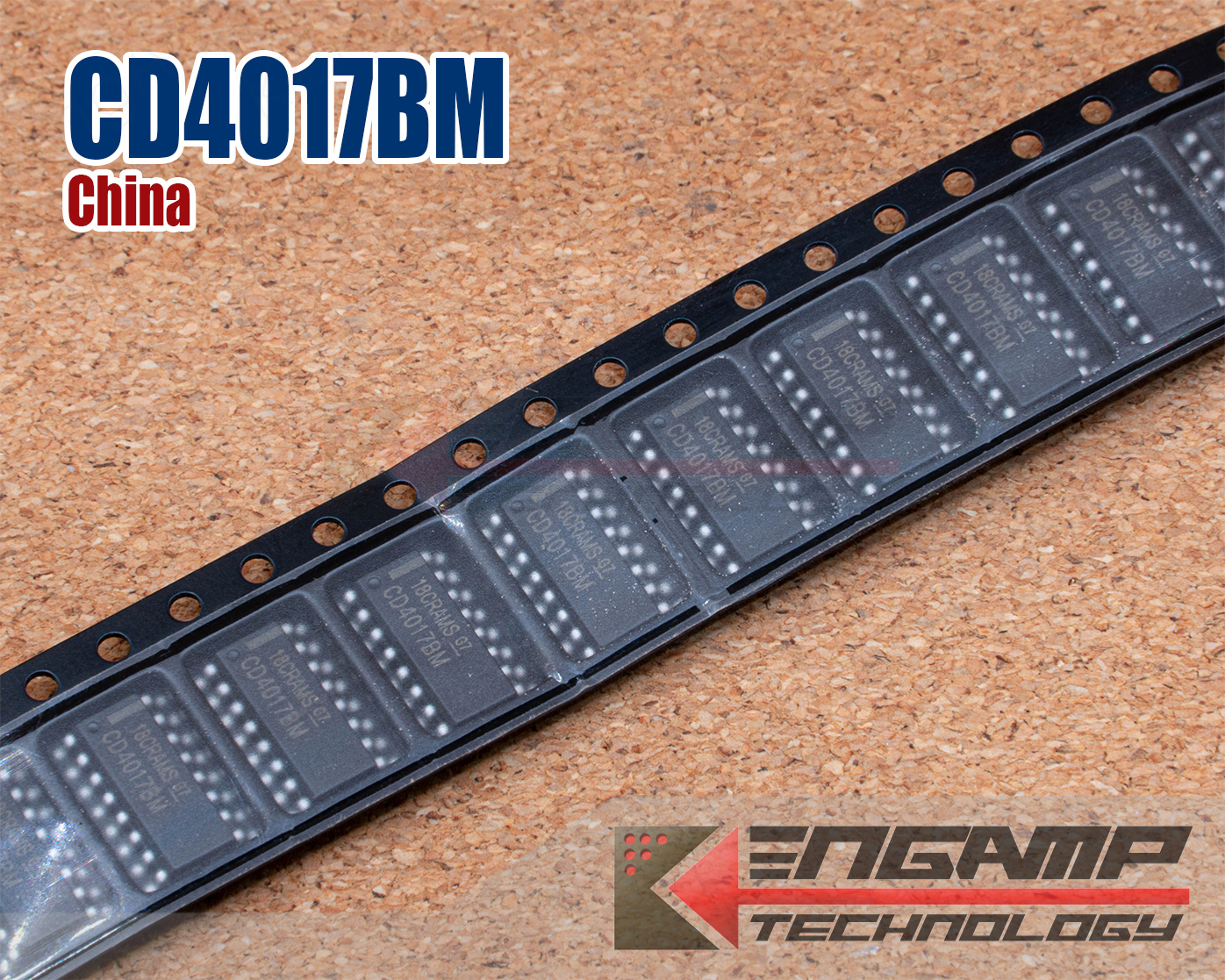 (10ตัว) [IC] CD4017BM เกรดจีน CMOS Counter/Dividers