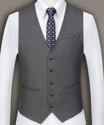 เสื้อกั๊กสูทสลิมฟิต คอวี สีล้วน กระดุมดำ5เม็ด สี ดำ เทา น้ำเงิน แดง ม่วง เทา ดำเงา เทาเงา น้ำเงินกรม ฟ้าเข้ม ขาว เขียวSize No.33 35 37 39 41 43 44