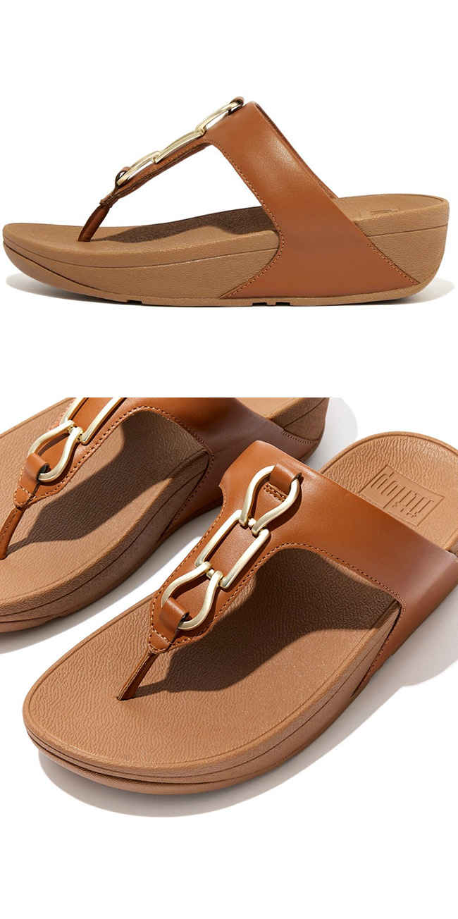 US5 : Fitflop Hallye Chain Light Tan ของแท้ นำเข้าจาก USA และ UK