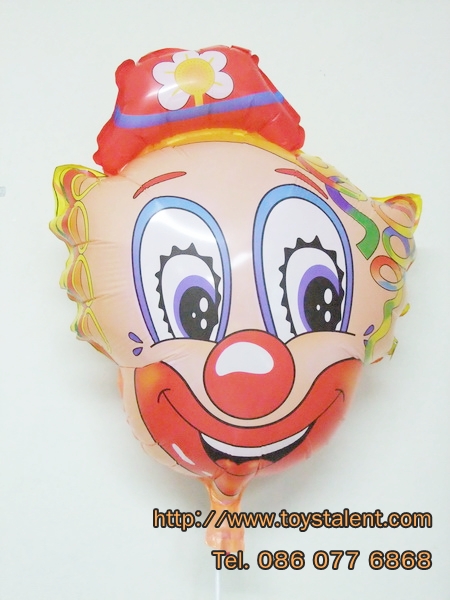 ลูกโป่งฟลอย์ลายหน้าโบโซ่ - Bozo Face Foil Balloon / Item No. TL-A072