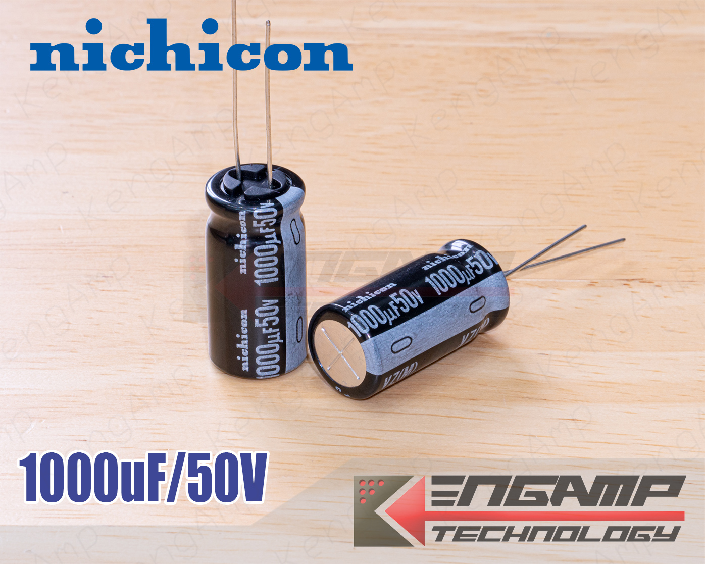 (1ตัว) [E-CAP] 1000uF/50V 105C Nichicon VZ(M) 12.5x25mm P=5mm