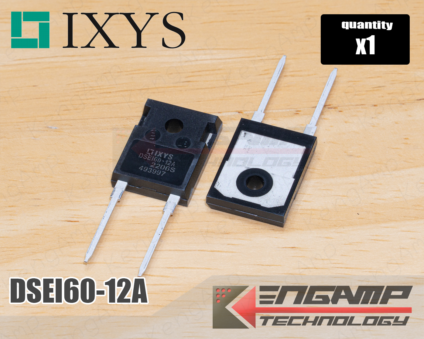 (1ตัว) [DIOD] DSEI60-12A IXYS Fast-DIOD 52A 1200V