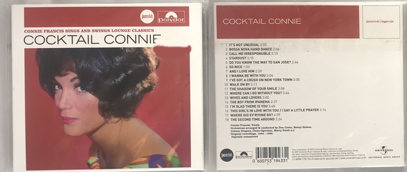 Used CD Cocktail Connie - Connie Francis sings and swings Lounge Classics ( Very good)