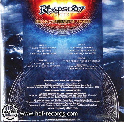 Rhapsody- The Frozen Tears Of Angels 2lp