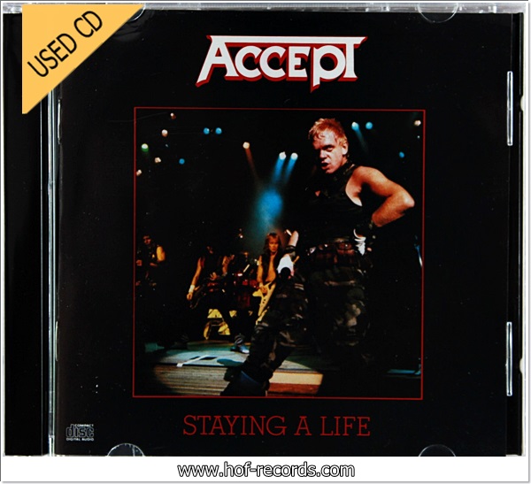 Accept - Staying A Life ( Made In USA ) Used Cd VG++