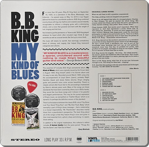 B.B.King - My Kind Of Blues 1Lp New
